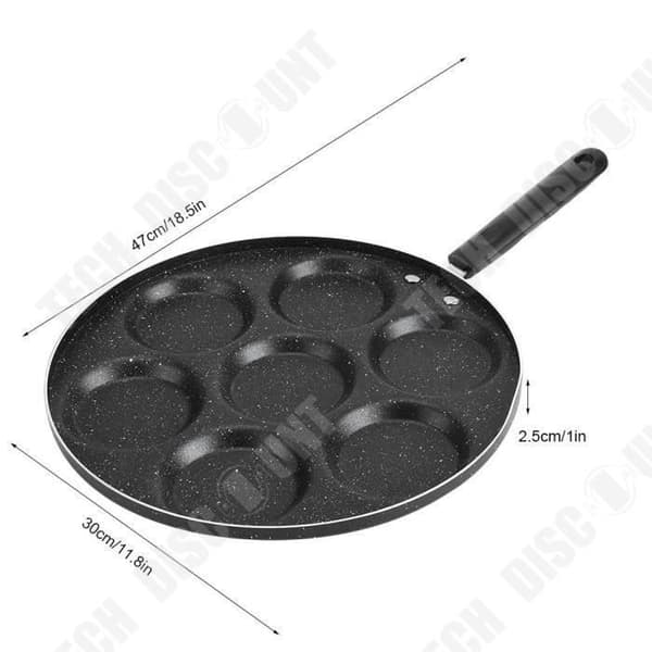 TD® 7-håls non-stick stekpanna stekt ägg köksredskap