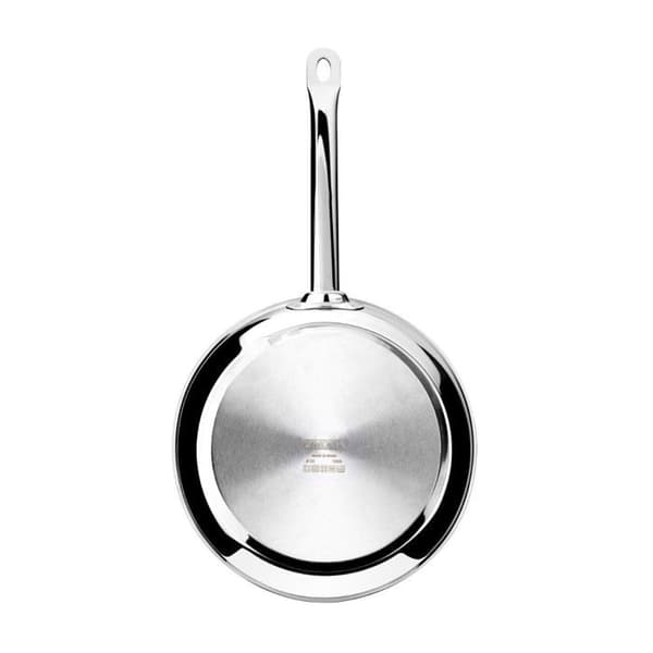 MONIX Kock Non Stick | Stekpanna i Rostfritt Stål 18/10 med Non Stick Yta Kompatibel med Alla Spisar Inklusive Induktion 18 cm