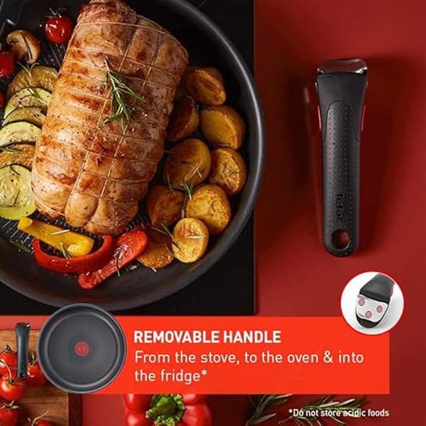 Stekpanna - TEFAL - Ingenio Unlimited - 24+28 cm - Aluminium - Avtagbart handtag - Non-stick
