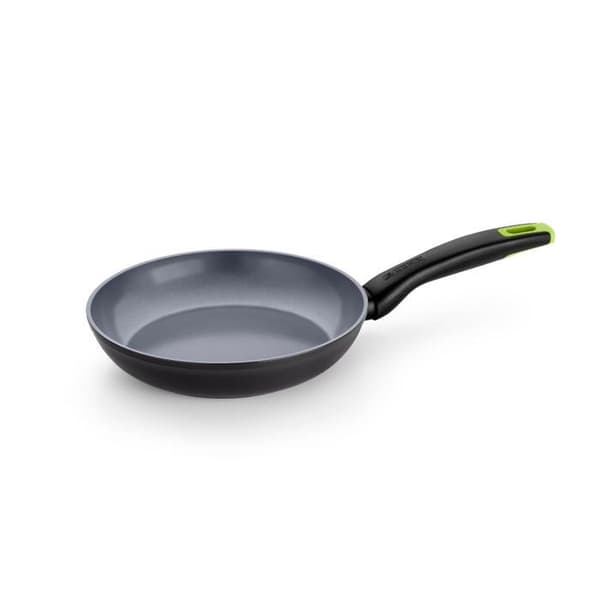 MONIX Eco Nature | Stekpanna i återvunnen smidd aluminium, förstärkt non-stick keramik, passar alla värmekällor inklusive induktion, 24 cm