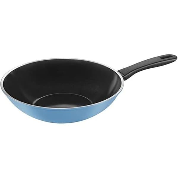 Wok - BALLARINI - 28 cm - Aluminium - Blank svart KERAGLOSS non-stick beläggning