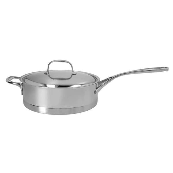 DEMEYERE - Atlantis 7 - Sauter panna med lock - 24 cm, Kapacitet: 2,8 l, Rostfritt stål 18/10, Silver