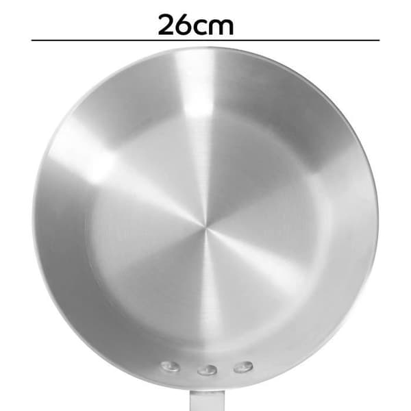 Stekpanna Fritös 26 cm Robust KitchenKing Silver