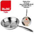 Miniatyrbild 1 av 6: Stekpanna - IBILI - 20 cm - Rostfritt stål - Kompatibel med induktion - Utan non-stick.