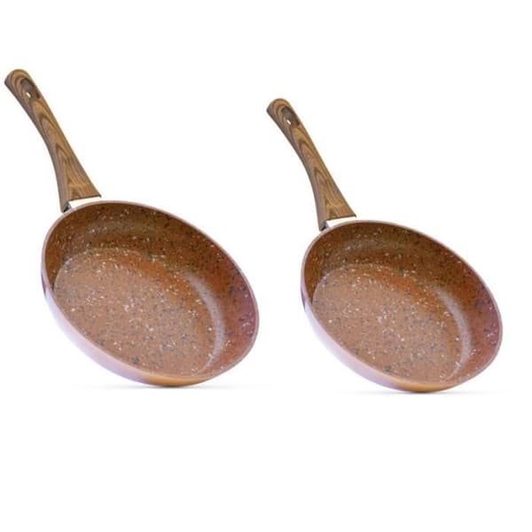 Kopparkärl och stenkärl - GENERISK - 24 cm - Non-stick - Alla värmekällor utom induktion