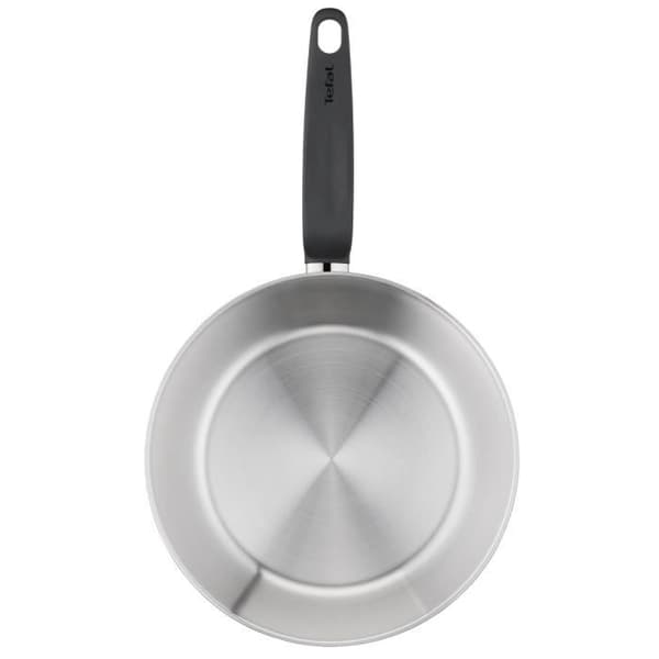 TEFAL E3084604 Gryta 24 cm (5 L) + glaslock, Induktion, Högkvalitativt rostfritt stål, 10 års garanti, Simmer, Primär