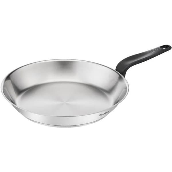 TEFAL E3084604 Gryta 24 cm (5 L) + glaslock, Induktion, Högkvalitativt rostfritt stål, 10 års garanti, Simmer, Primär