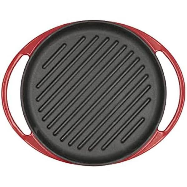 Grill - QUID - Bidasoa - Emaljerad järn 25cm - Non-stick - Röd - Ftalatfri och hållbar