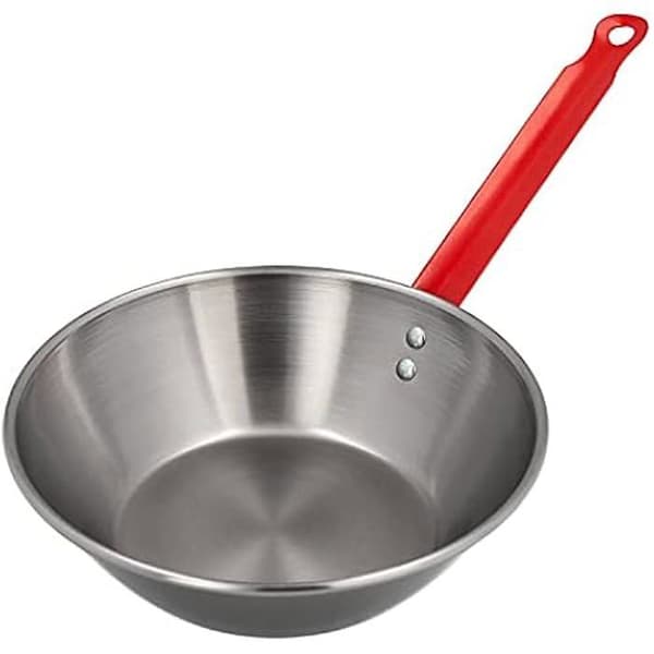 Stekpanna - GARCIMA - 22 cm - Polerat legerat stål - Fasta handtag - Kompatibel med alla värmekällor