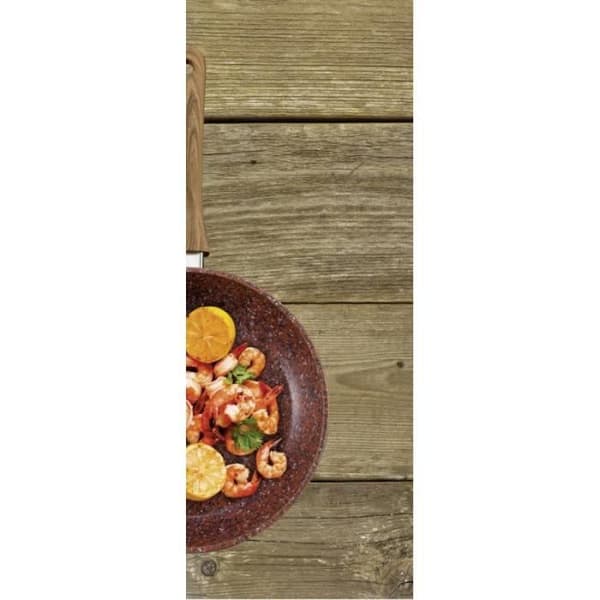 Kopparkastrull och sten - GENERISK - 28 cm - Non-stick - Kompatibel med alla spisar