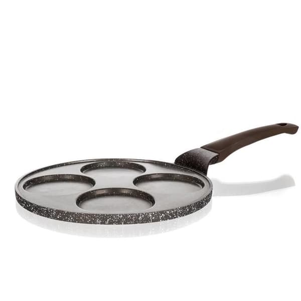 BANQUET GRANIT Mörkbrun Stekpanna för 4 donuts 26 cm non-stick yta