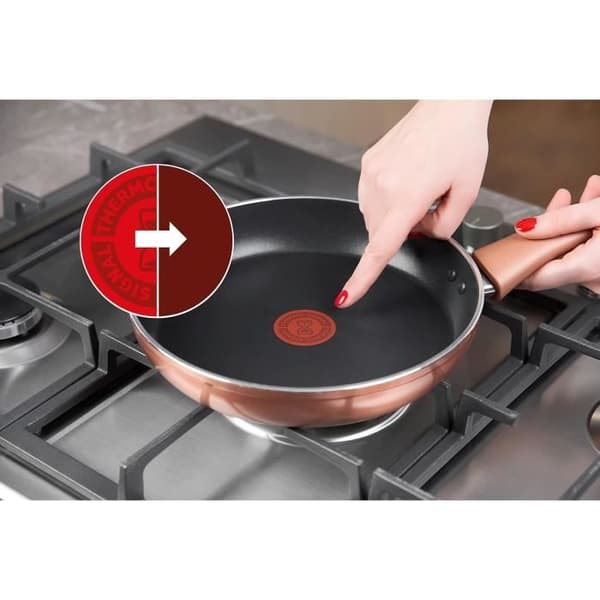 Lagostina Cuivrée Set med 3 Non-stick Stekpannor