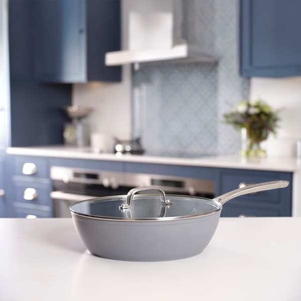 Stekpanna med non-stick-beläggning 28 cm med glaslock Laura Ashley - Mörkgrå av Pendeford