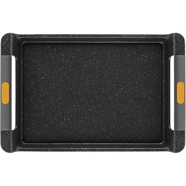 Grillpanna i aluminium med non-stick beläggning och integrerade silikonhandtag - CASTEY - 1-P40