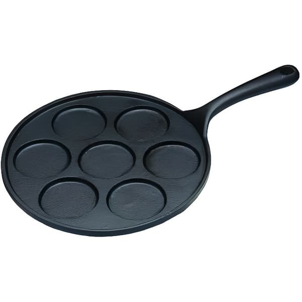 Blinis-panna - FORTUNAT - 24 cm - Stål gjutjärn - 7 hål - Induktionskompatibel
