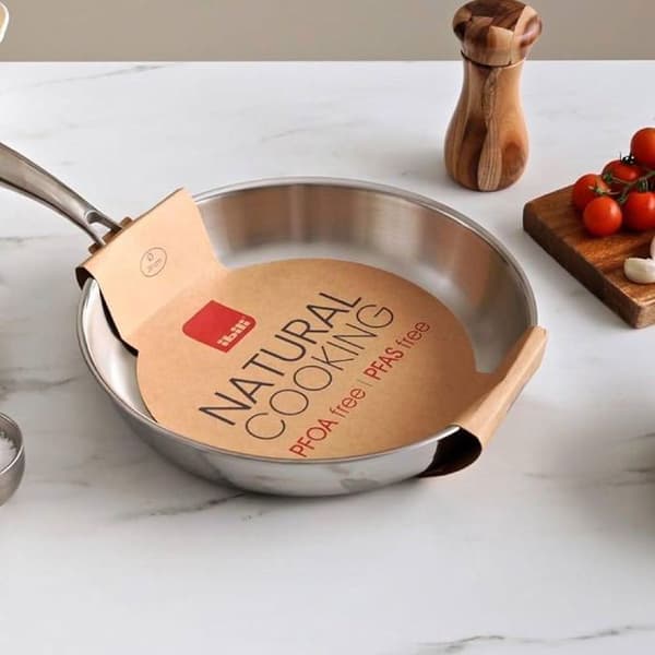 Stekpanna - IBILI - 24 cm - Rostfritt stål - Induktionskompatibel - Utan non-stick beläggning