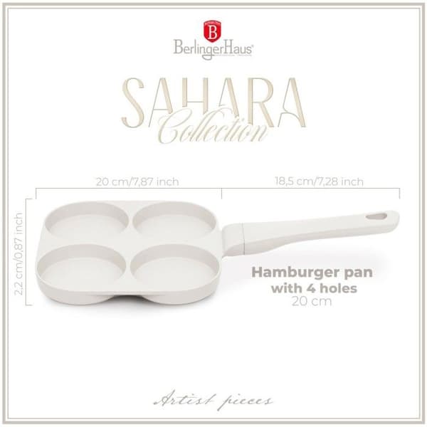BERLINGERHAUS Crepejärn med titanbeläggning 20 cm 4 positioner Sahara Collection BH-7798