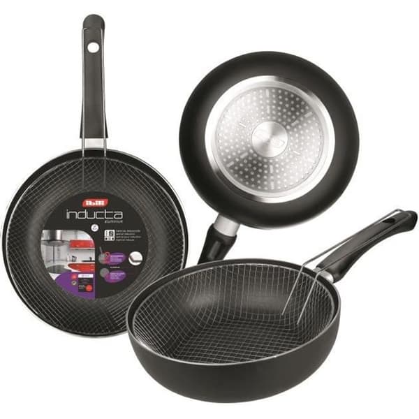 Stekpanna med Inducta-korg - IBILI - 26 cm - Aluminium - Non-stick - Kompatibel med induktion