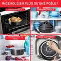 Miniatyrbild 5 av 6: TEFAL Ingenio Easy Plus, Stekpannor 24/28 cm, non-stick beläggning, passar alla värmekällor utom induktion, diskmaskinskompatibel, L1509202