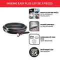 Miniatyrbild 2 av 6: TEFAL Ingenio Easy Plus, Stekpannor 24/28 cm, non-stick beläggning, passar alla värmekällor utom induktion, diskmaskinskompatibel, L1509202