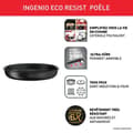 Miniatyrbild 2 av 6: TEFAL INGENIO Eco Resist Stekpanna 28 cm, Induktion, Non-stick, Staplingsbar, Tål diskmaskin, Tillverkad i Frankrike L3970602