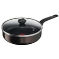 Miniatyrbild 1 av 5: TEFAL Easy Cook &amp; Clean Sautépanna 24 cm + glaslock, icke-induktion, non-stick beläggning, tillverkad i Frankrike B5543202