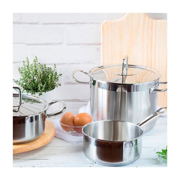 BRA Profesional Stockpot i 18/10 rostfritt stål med lock 26 cm - A343956
