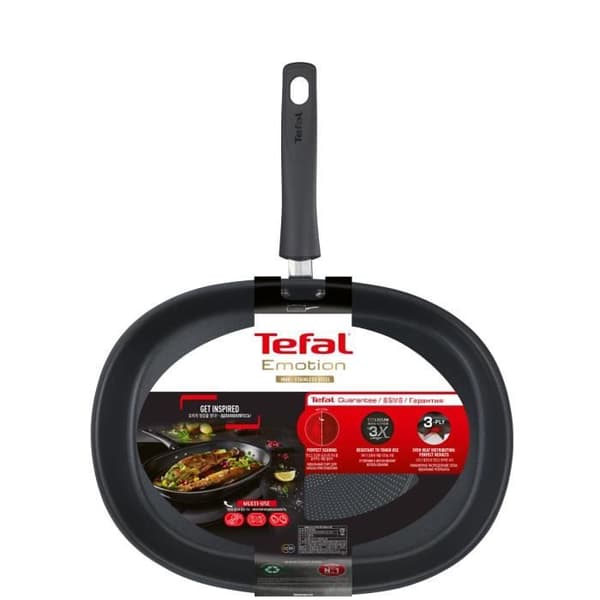 TEFAL E3021204 EMOTION Fiskpanna 36x26cm, non-stick beläggning; Alla värmekällor inklusive induktion