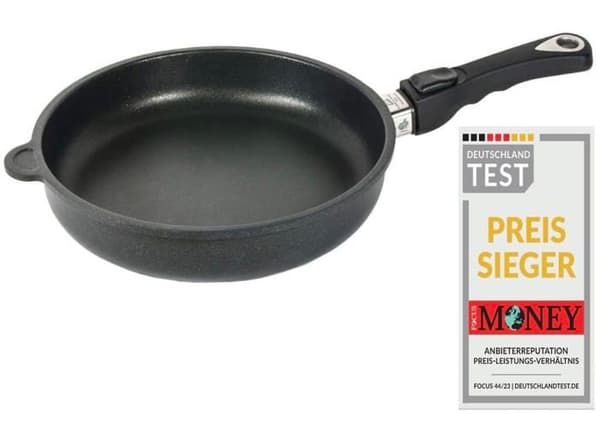 Amt stekpanna - I-528 - Induktion Svart Aluminium Stekpanna Diameter 28 cm
