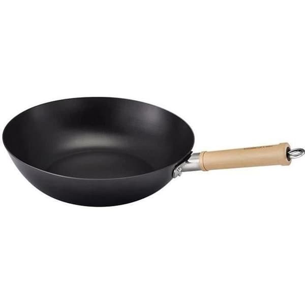 Wokpanna - KÖKSKUL MED BEKA - Bali - 28 cm - För alla typer av spisar + induktion - Svart