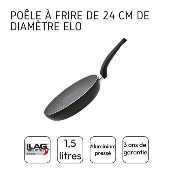Kokpanna - ELO - Dolomit - Non-stick - Alla värmekällor inklusive induktion - 24 cm