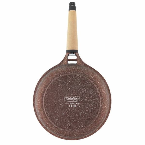 Castey stekpanna - Y28 - Terracota induktionsstekpanna, Cedar handtag 28 cm