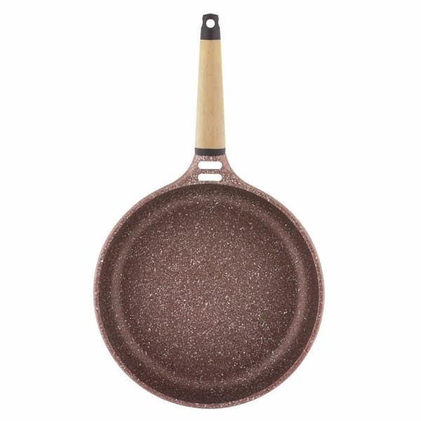 Castey stekpanna - Y28 - Terracota induktionsstekpanna, Cedar handtag 28 cm