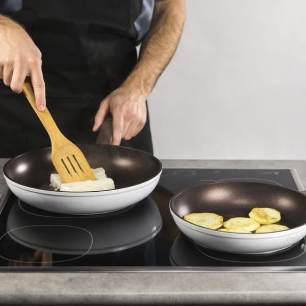 Stekpannor - Alex - Set om 2 - Smidd aluminium - Keramisk beläggning - 24 och 28 cm
