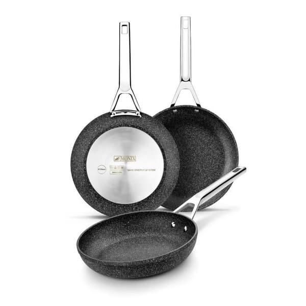 Monix Mineral Forged Aluminium Stekpanna Set, Grå, 26-nbspcm - M741240