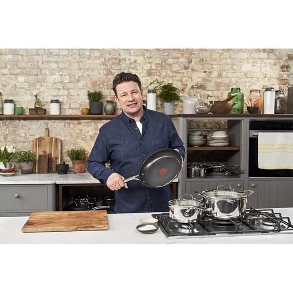 Tefal Stekpanna 28 cm Jamie Oliver 18/10 Stål - E3040644