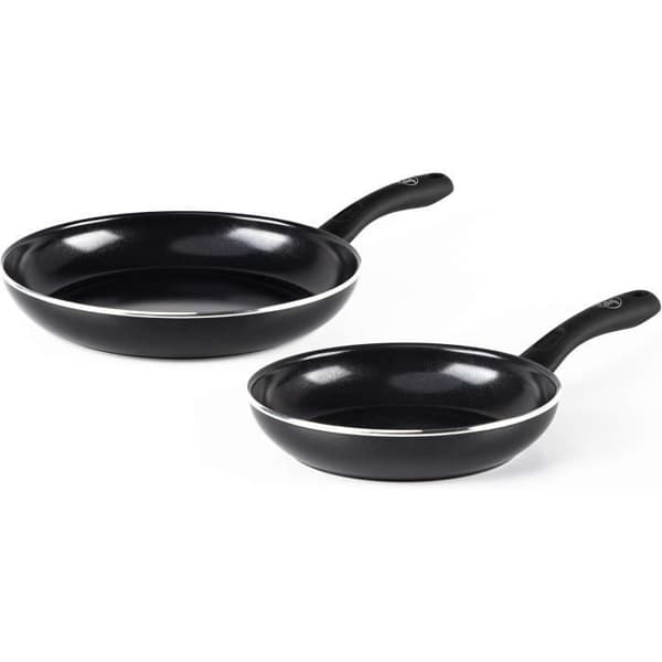 Set med Stekpannor - GreenChef - Diamond - 20cm &amp; 28cm - Non-stick - Hälsosam Keramik