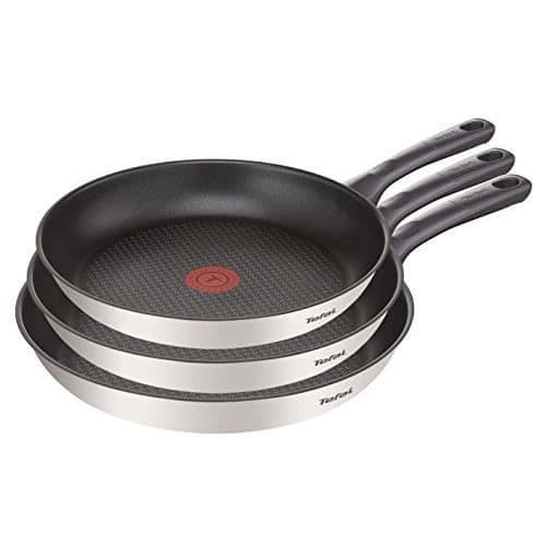 Stekpanna - Tefal - Daily Cook - Set om 3 - Titanfritt anti-stick beläggning - Induktionskompatibel