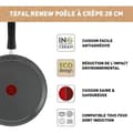 Miniatyrbild 3 av 4: Tefal Stekpanna för crepes 28 cm Keramisk beläggning Ekodesign Återvunnen Hälsosam matlagning Thermo-Signal Tillverkad i Frankrike Renew C4253913
