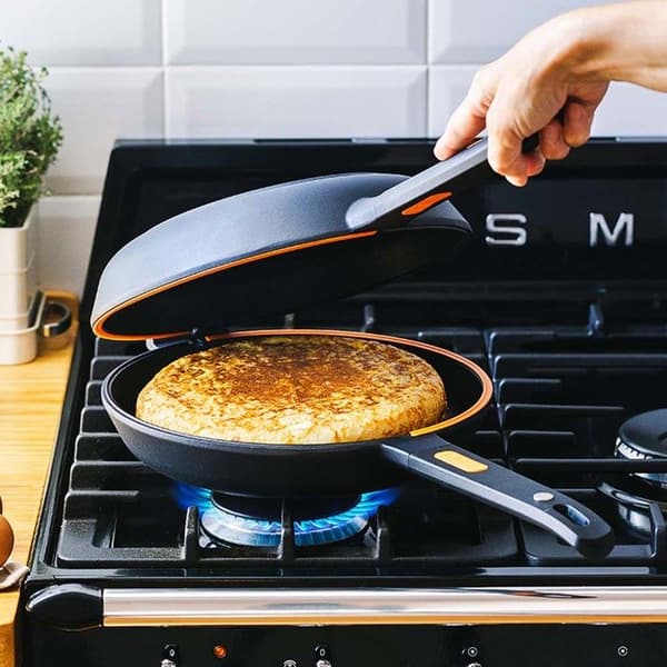 Dubbel Omelettpanna - BRA - Effektivt Duo - 20 cm - Aluminiumgjutning - 100% PFOA-fri Nonstick