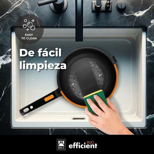 Dubbel Omelettpanna - BRA - Effektivt Duo - 20 cm - Aluminiumgjutning - 100% PFOA-fri Nonstick