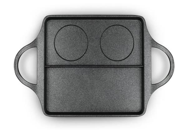 'Poêle - sautpanna Risoli - 00100B/40TP0 - ' EXPLORA BBBurger 40x25, gjuten aluminium'