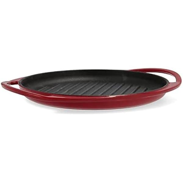 Grill - QUID - Bidasoa - Emaljerad järn 25cm - Non-stick - Röd - Ftalatfri och hållbar