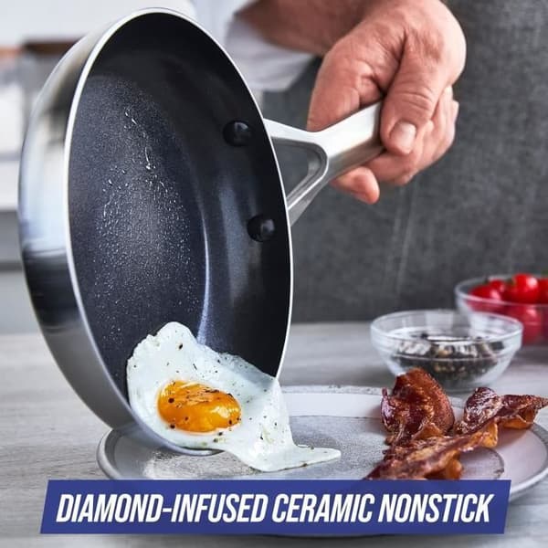 Köksset - Blue Diamond - Triple Steel - Rostfritt Stål - Non-stick Beläggning - 11 Delar