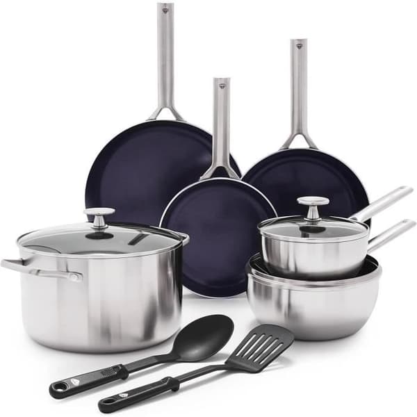 Köksset - Blue Diamond - Triple Steel - Rostfritt Stål - Non-stick Beläggning - 11 Delar