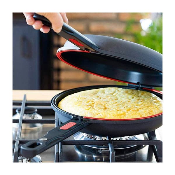 Dubbel Omelettpanna - BRA - Dupla Premiere - 26 cm - Svart - Non-stick utan PFOA