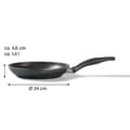 Miniatyrbild 4 av 4: STONELINE® 24 cm långpanna - Non-stick beläggning med äkta stenpartiklar - lämplig för induktion - Grå färg