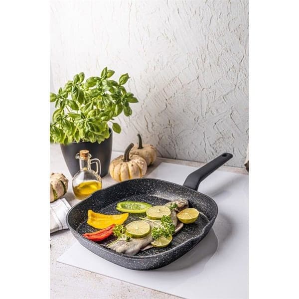 Grillpanna - Klausberg - KB7662 - 28 cm - Marmorbeläggning - Induktionskompatibel