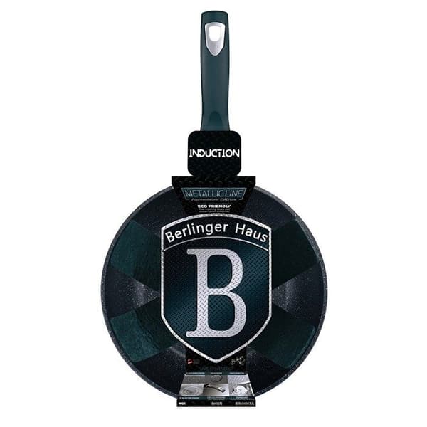 Granitstekpanna - BERLINGER HAUS - Metallic Line - 24 cm - Akvamarin - Hög kvalitet