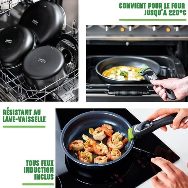 GREENCHEF Clickpan-handtag (öppet)